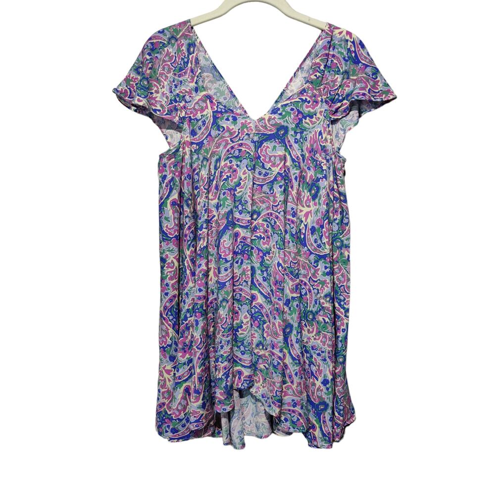 NWT Matilda Jane Sz S Adventure Begins In The Maze Sleeveless Top V Neck Swing
